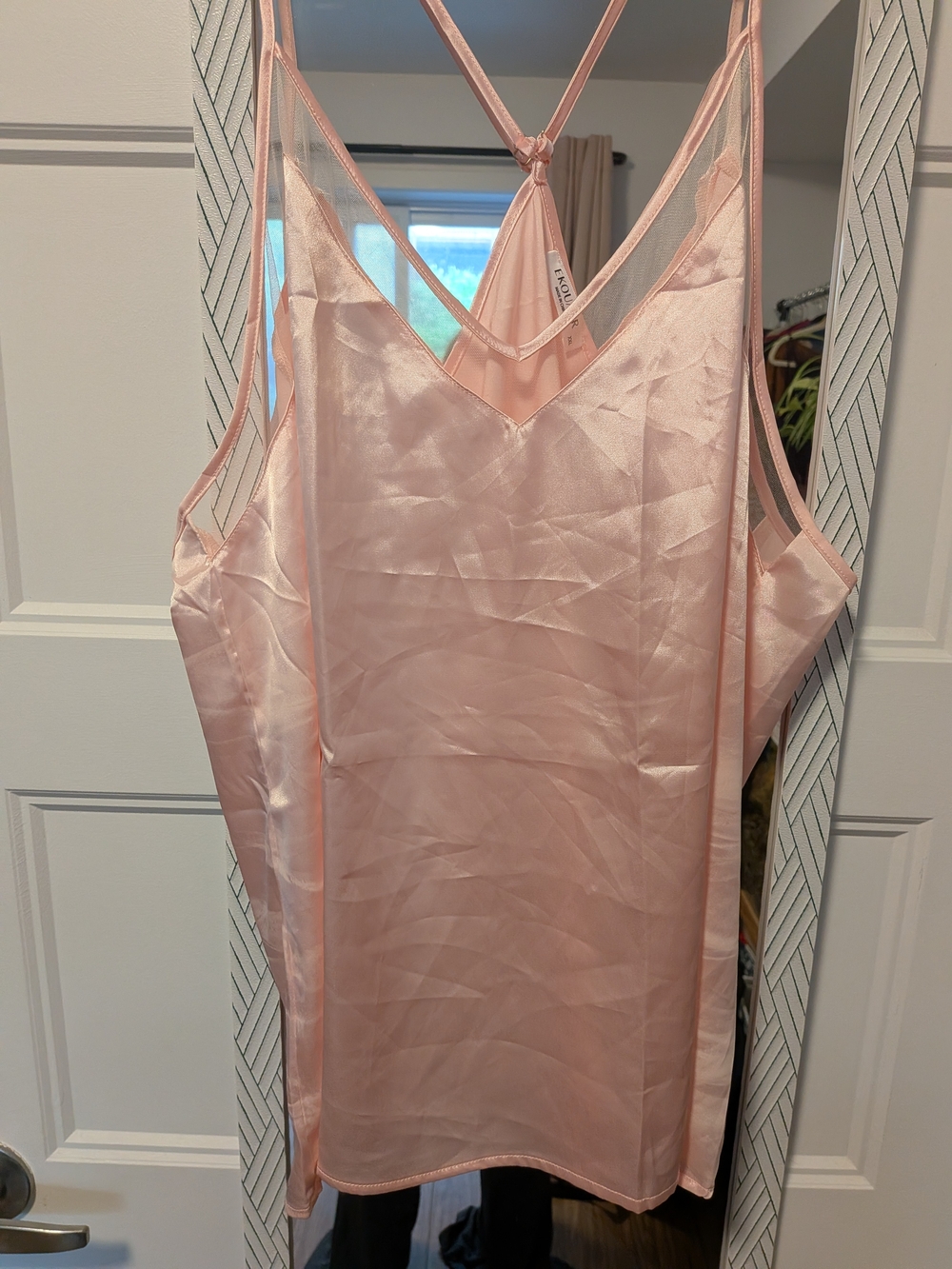 Silky Pink Satin Camisole
